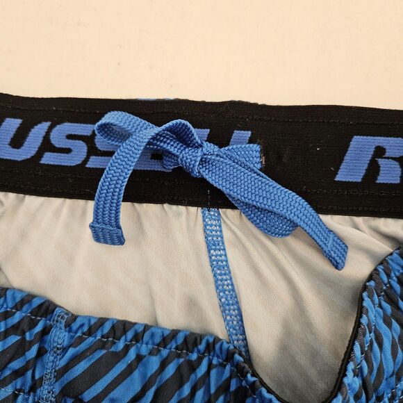 Russell Fresh Force Athletic Shorts Mens M 34-36 Blue Black Dri-Power Pockets - Picture 6 of 11